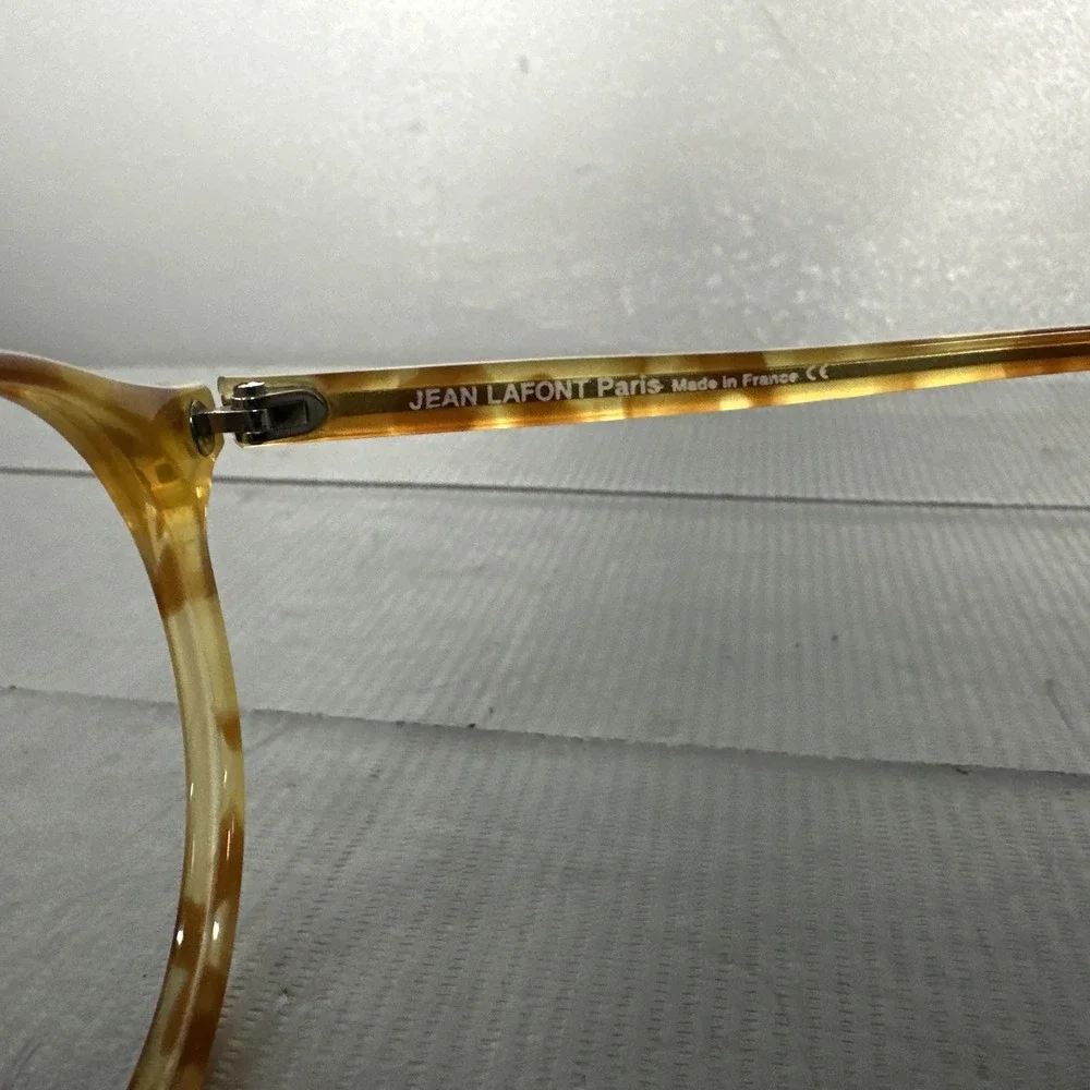 Rare Authentic Jean Lafont LYRIQUE Honey Tortoise Glasses Frames France